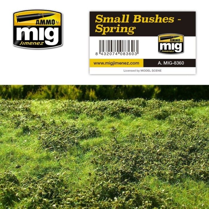 Mig Jimenez A.MIG-8360 Small Bushes Lawn Mats - String