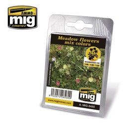Laser Cut Plants Mig Jimenez A.MIG-8460 Meadow Flowers Mix Colors