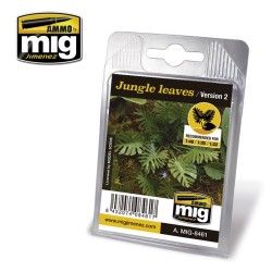 Laser-Cut Plants Mig Jimenez A.MIG-8461 Jungle Leaves