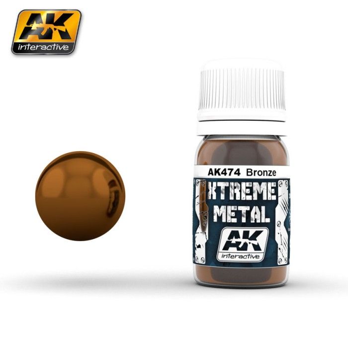 Paint AK Interactive AK474 Xtreme Metal Color Bronze 30 ml