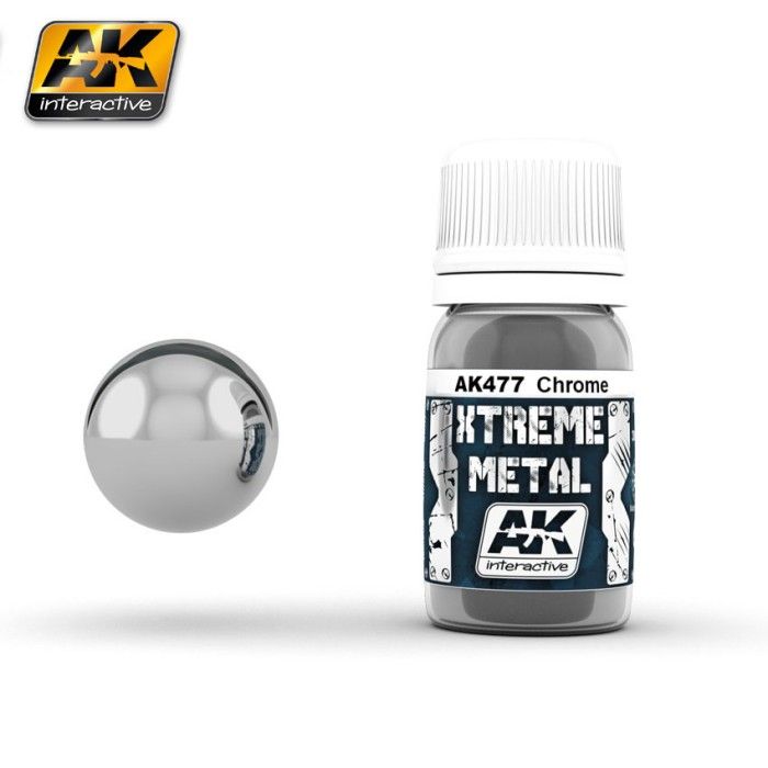 Paint AK Interactive AK477 Xtreme Metal Color Chrome 30 ml