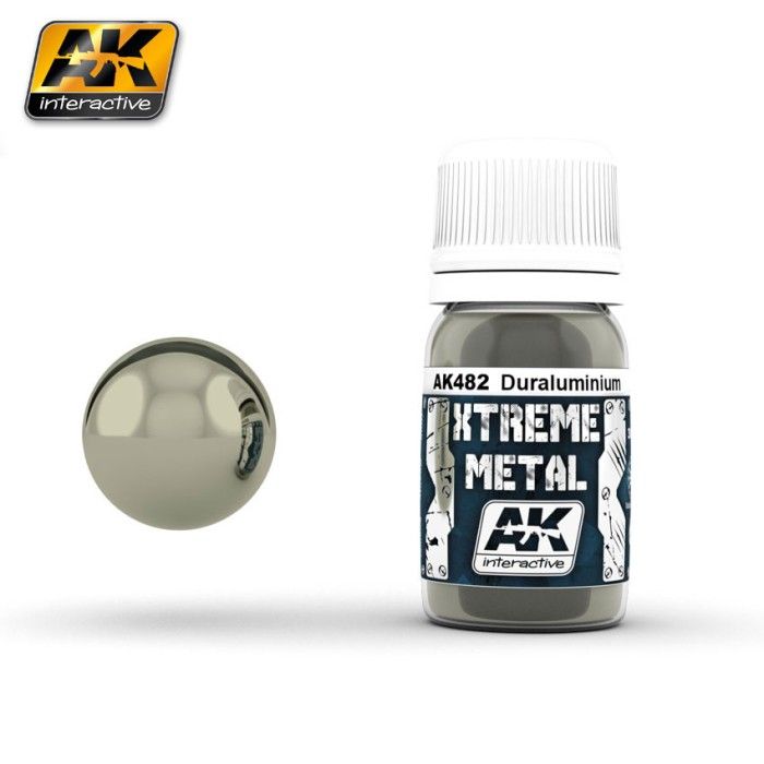 Paint AK Interactive AK482 Xtreme Metal Color Duraluminium 30 ml