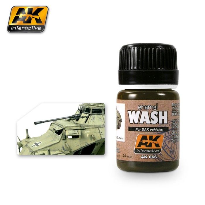 Paint AK Interactive Weathering AK066 Wash For Afrika Korps Vehicles