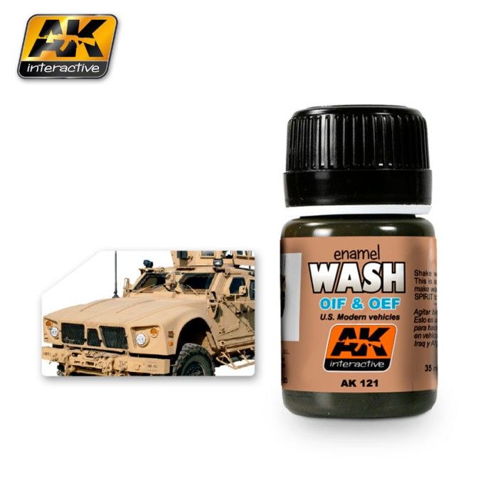 Paint AK Interactive Weathering AK121 Wash For OIF & OEF U.S Vehicles