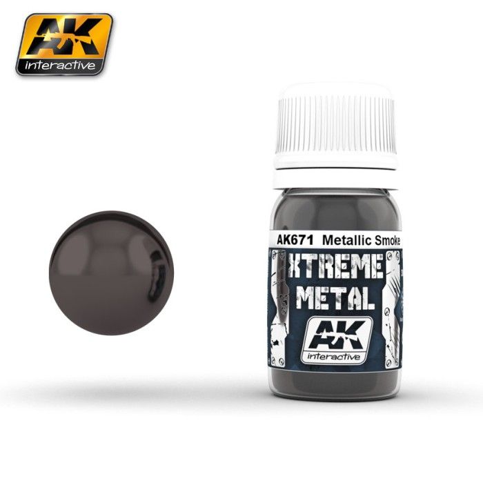 Paint AK Interactive AK671 Xtreme Metal Color Métal Fumé 30 ml
