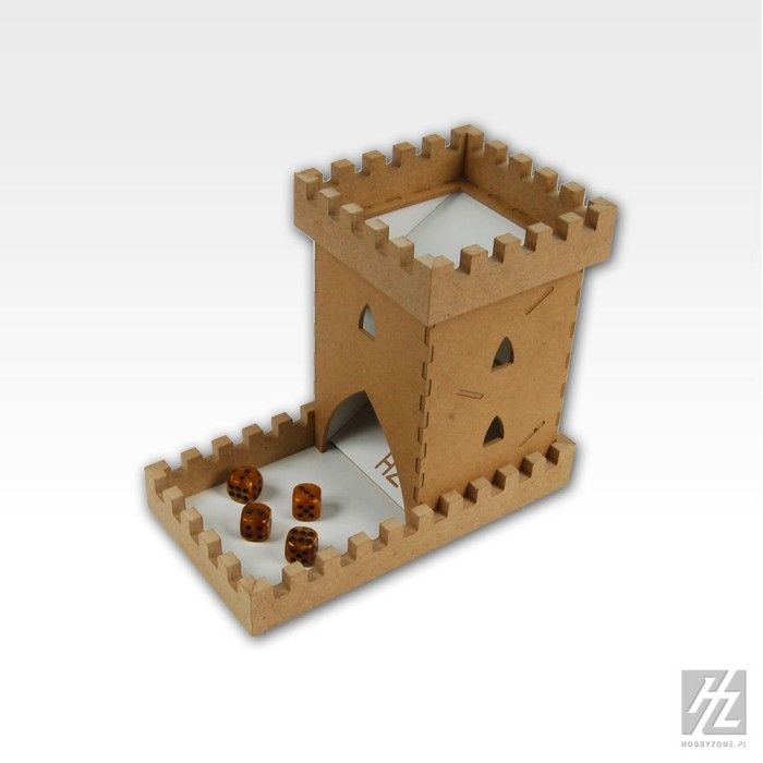 Castle tower for play dice