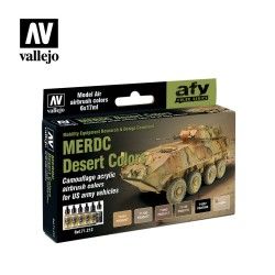 MERDC Desert Colors set -Camouflage Acrylic Colors For US Army Vehicles