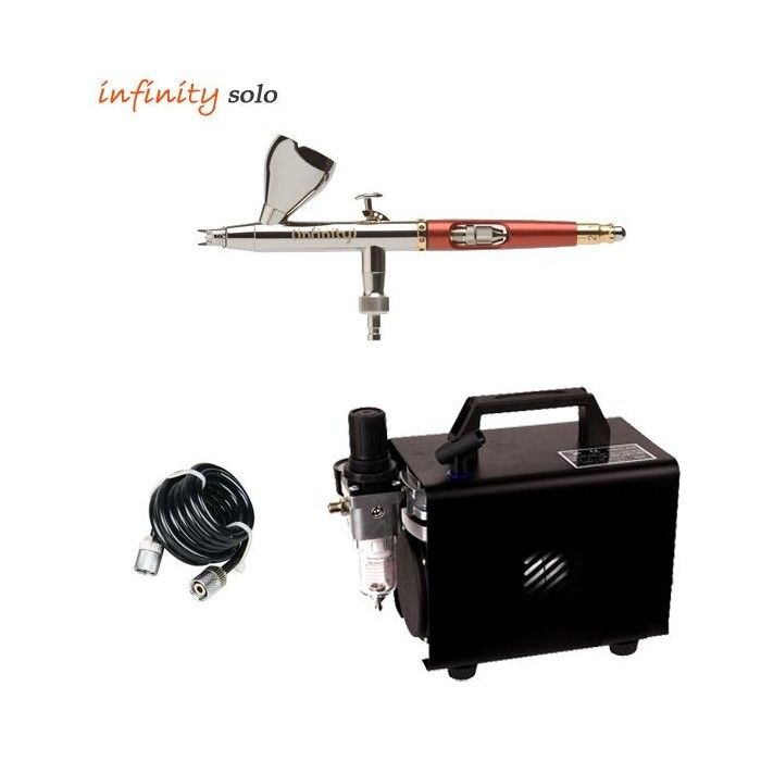 Infinity Solo Airbrush Pack (0.15mm) + RM 2600 Compressor