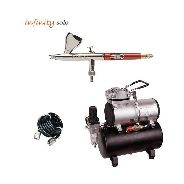 Infinity Solo Airbrush Pack (0.15mm) + RM 3500 Compressor