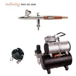 Infinity Two in One Airbrush Pack (0.15/0.4mm) + RM 3500 Compressor