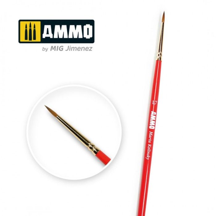 AMMO Kolinsky sable brushes Size 1.7