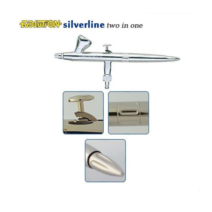 Aerographe Harder et Steenbeck, Evolution Sylverline two in one, Online sale aerographe