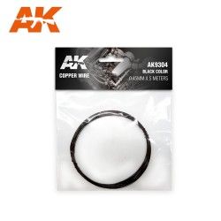 Copper Wire 0.45 mm Diameter Color Black