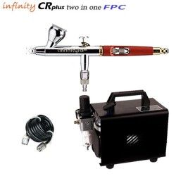 Airbrush Pack Infinity CR Plus FPC Two in One V2 (0.2/0.4mm) + RM 2600 Compressor