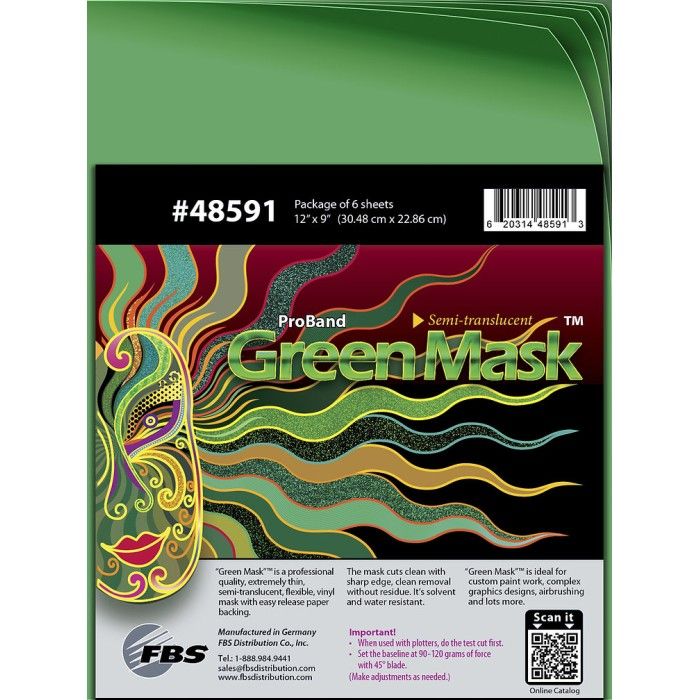 Masking Sheets GREENMASK 30X22 CM 6 Sheets
