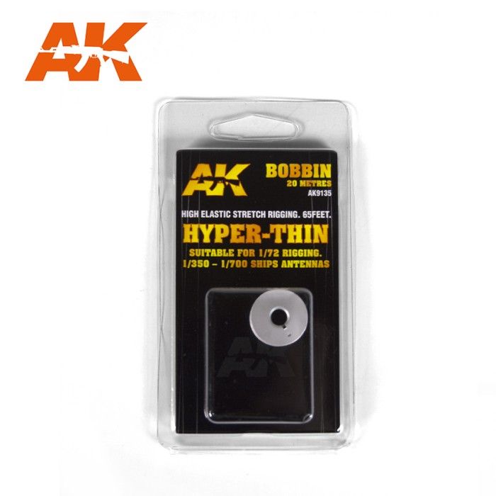 AK Interactive AK9135 Super-thin elastic rigging spool