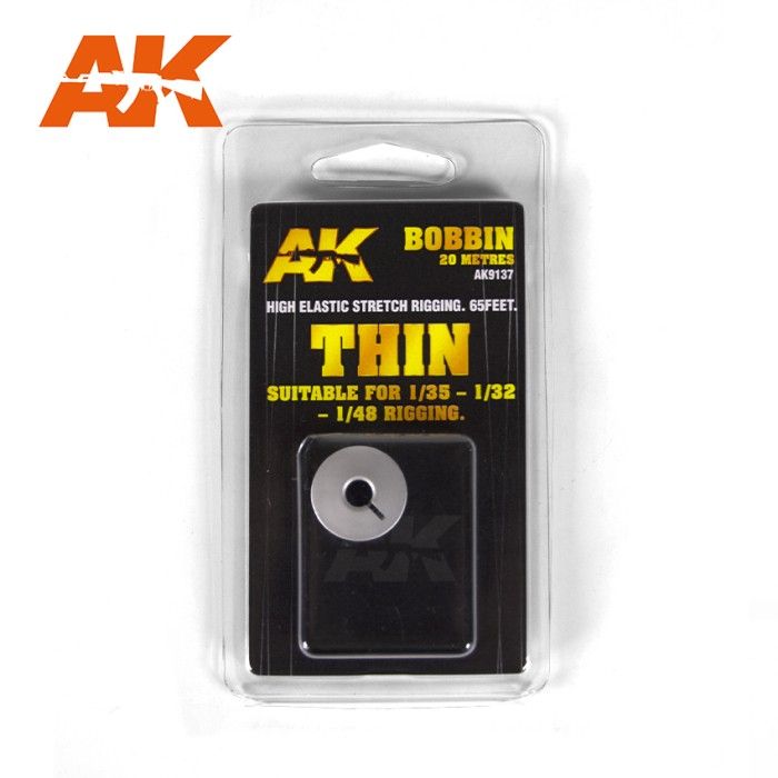 AK Interactive AK9137 Fine elastic rigging spool