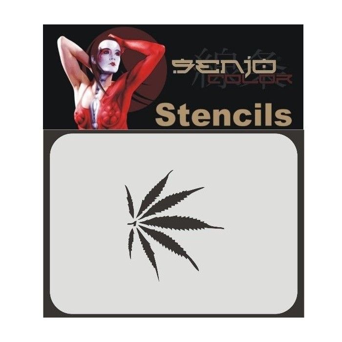 Stencil senjo colors Cannabis A6