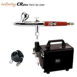 Infinity CR Plus Two in One V2 Airbrush Pack (0.15/0.4mm) + RM 2600 Compressor
