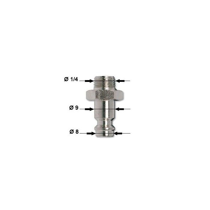 1/4" connector for compressor quick coupler