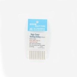 pack of 10 white erasers