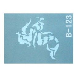 Self-adhesive stencil No. B - 123