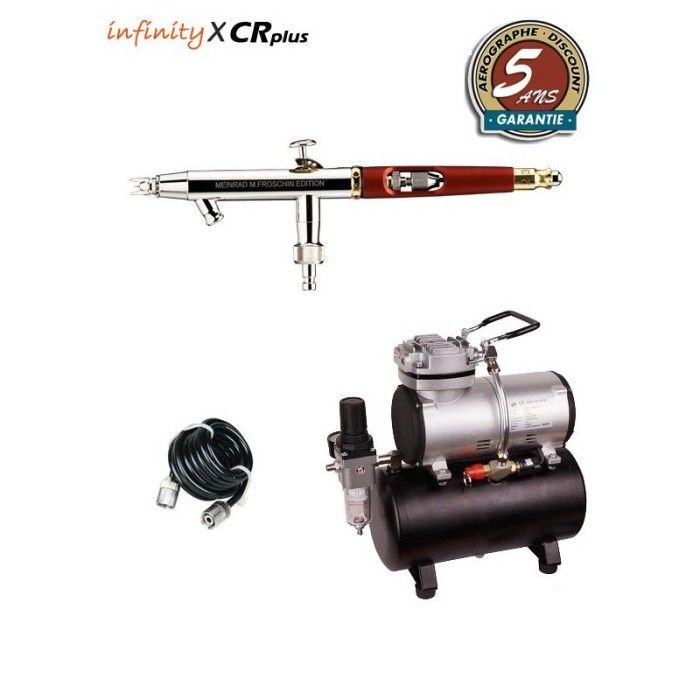 Infinity X CR Plus Solo Airbrush Pack (0.15mm) + RM 3500 Compressor