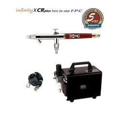 Infinity X CR Plus FPC Two in One Airbrush Pack (0.15/0.4mm) + RM 2600 Compressor