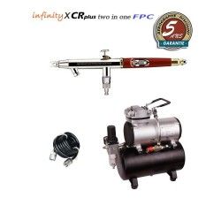 Infinity X CR Plus FPC Two in One Airbrush Pack (0.15/0.4mm) + RM 3500 Compressor
