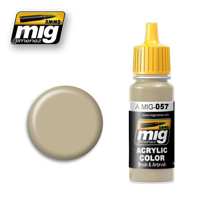 Paint Mig Jimenez Authentique Colors A.MIG-0057 Yellow Grey
