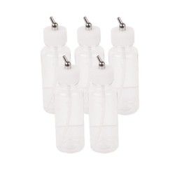 5 x 100ml plastic cups with plungers