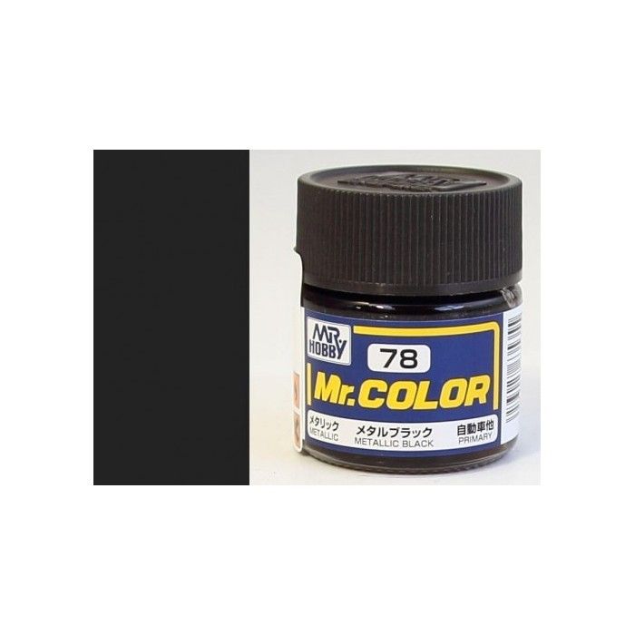 Mr Color C078 Metallic Black paints