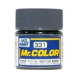 Mr Color paints C331 Dark Seagray BS381C 638